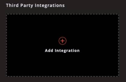 Add Integration tile Add Integration tile